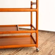 Service trolley and bar Johannes Andersen Silkeborg Denmark Teak