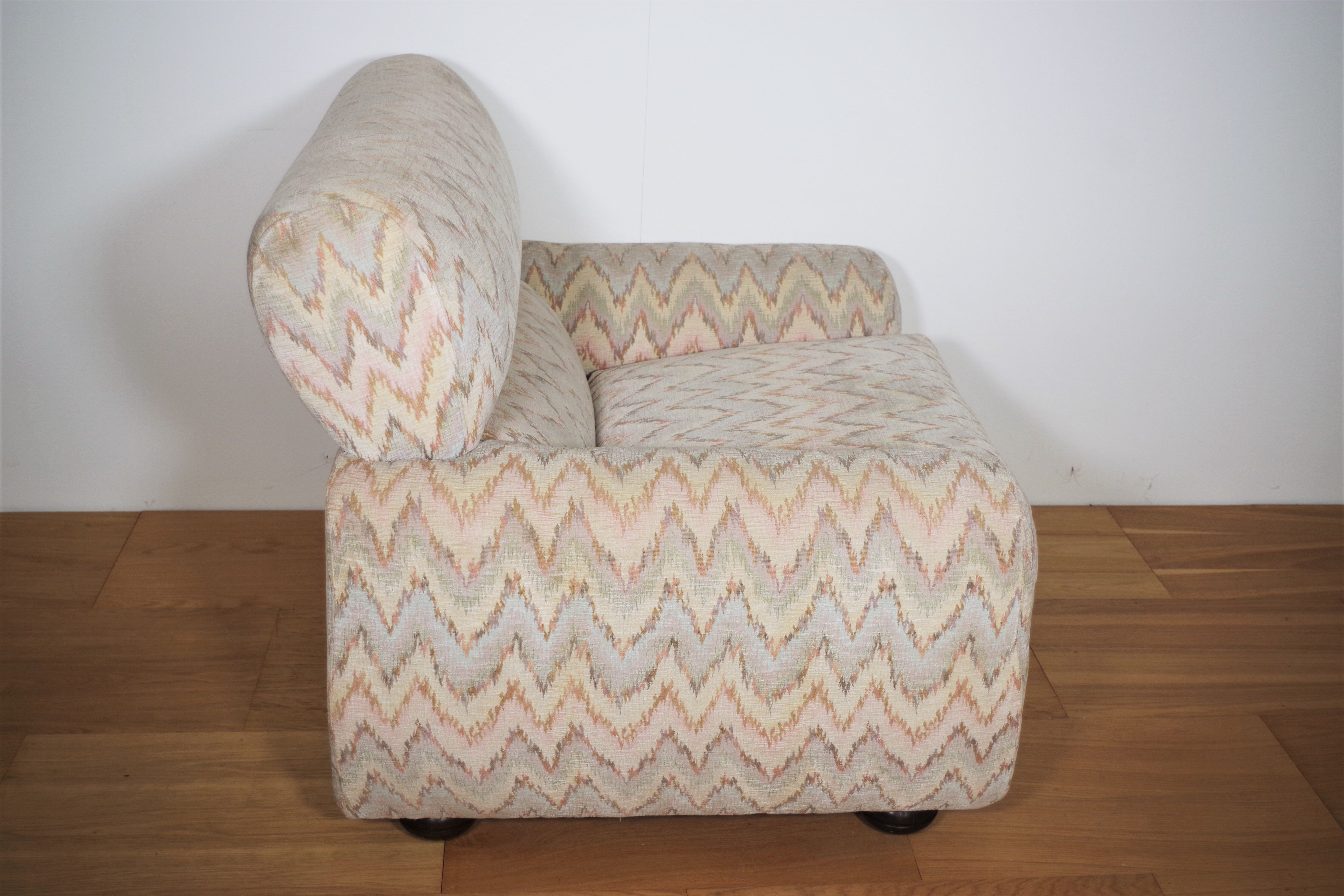 Missoni armchairs, 1970s, set of 3