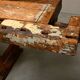 Vintage Wooden Industrial Rustic Carpenter’s Workbench with Two Vises