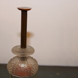 Mustard and salt shaker in glass and bakelite