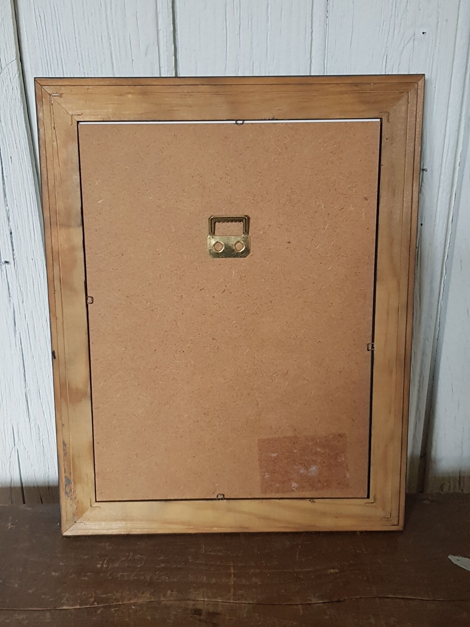 Poster botanical plank "shells" black frame