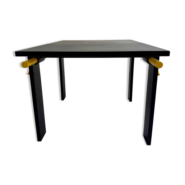 Table à manger extensible postmoderne design italien Lorenzo et Stefani, 1980