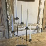 Wrought iron candlestick 5 branches