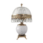 Ancienne lampe style parisienne à pampilles