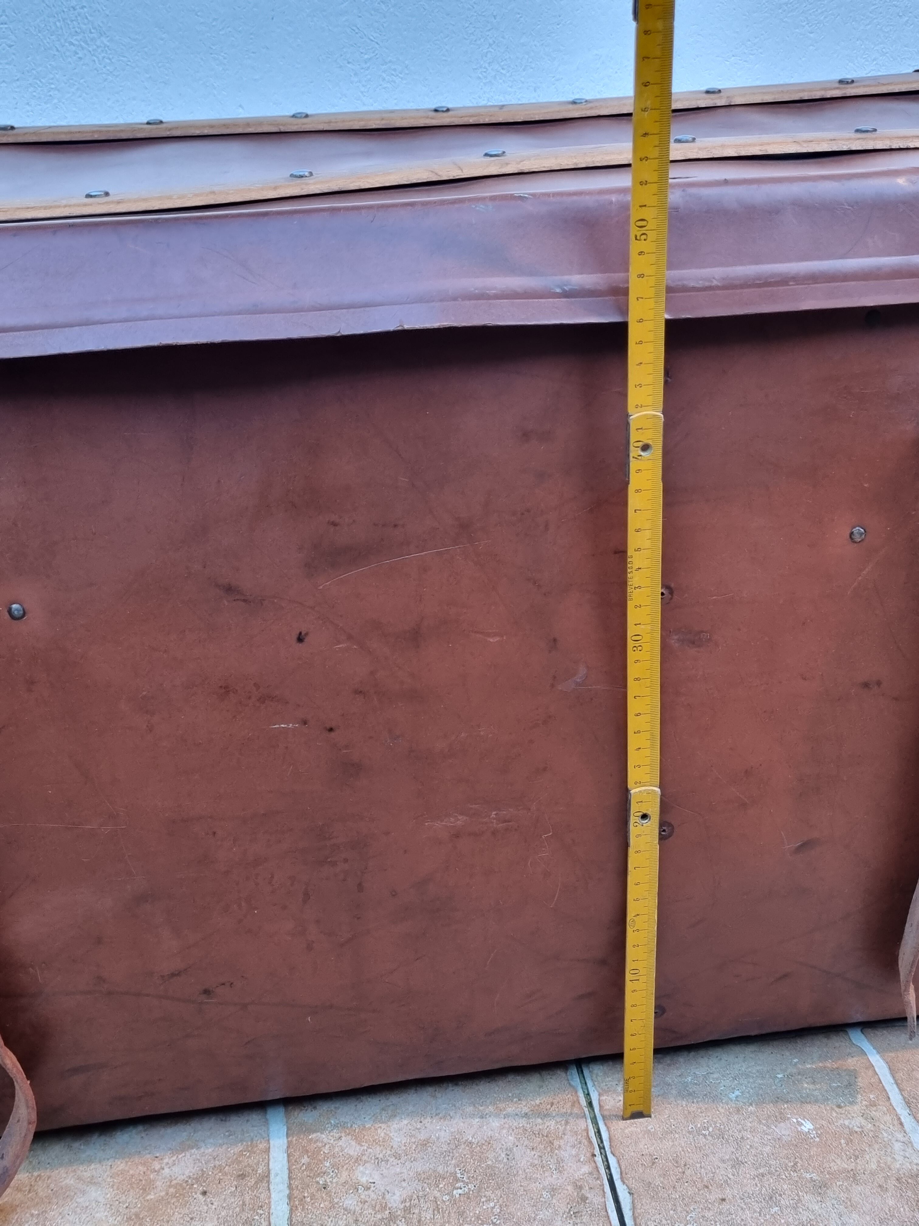 Travel trunk "titan" e&m malard, paris, 30-40s, 100 cm