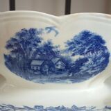 Saucière en porcelaine de Sarreguemines modèle Romantic
