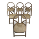 6 chaises pliantes vintage Gigi Sabadin modèle Arca
