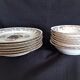 Set of 13 plates with Japanese motifs in real Limoges porcelain