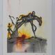 Salvador Dali: Horses, the workhorse, signed lithograph