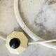 Vintage Postmodern Table Lamp by Glashütte Limburg – White Glass Globe