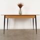 Oak table, Italian design, 1980s, manufacture: Italy