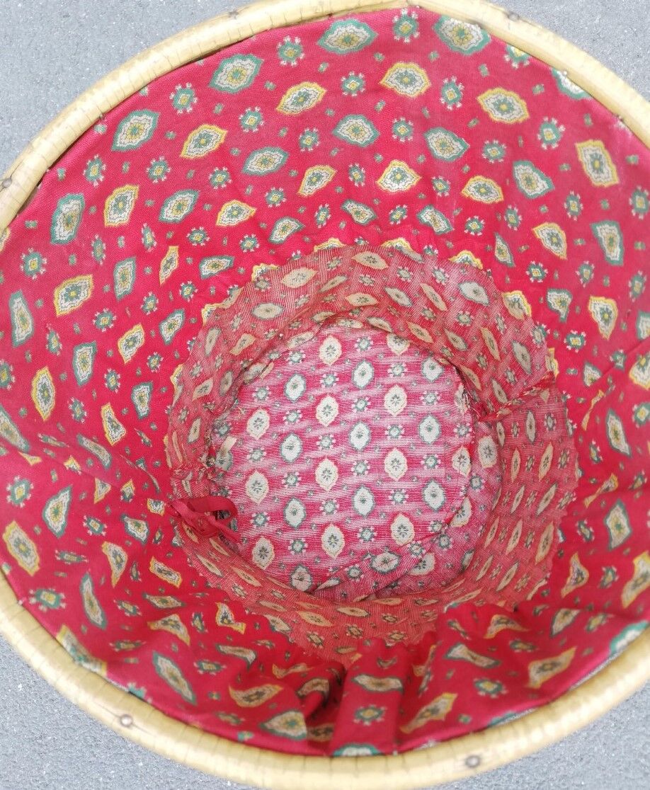 Rattan basket 60s