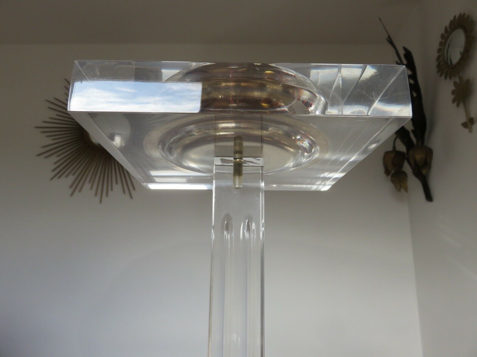 Standing ashtray, Roche Bobois, in plexiglass 70s 80s