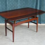 Scandinavian teak coffee table monte and drop, denmark 1960