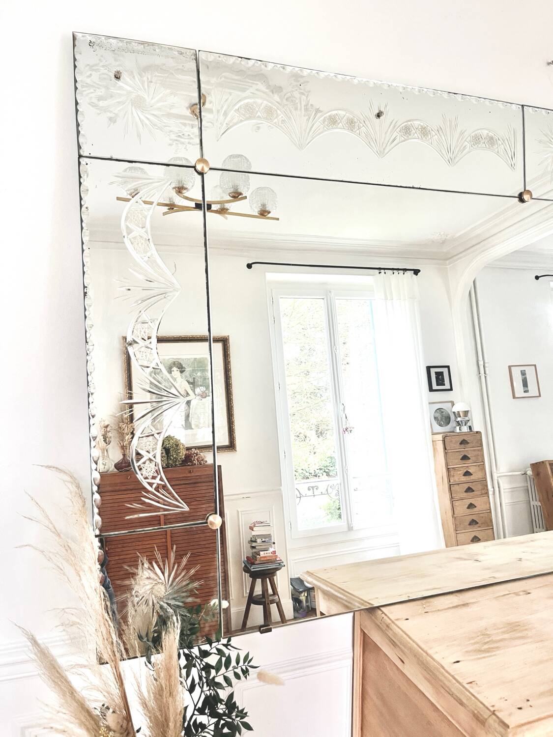 Large Art Deco mirror