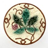 Plate on raspberry slushie compote base