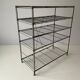 Free-standing industrial shelf with a metal structure, 4 shelves, 1960s, Germany.