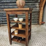 Antique side table shelving unit etagere wood