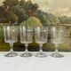 4 Baccarat cut crystal water/wine glasses, Chicago model