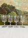4 Baccarat cut crystal water/wine glasses, Chicago model