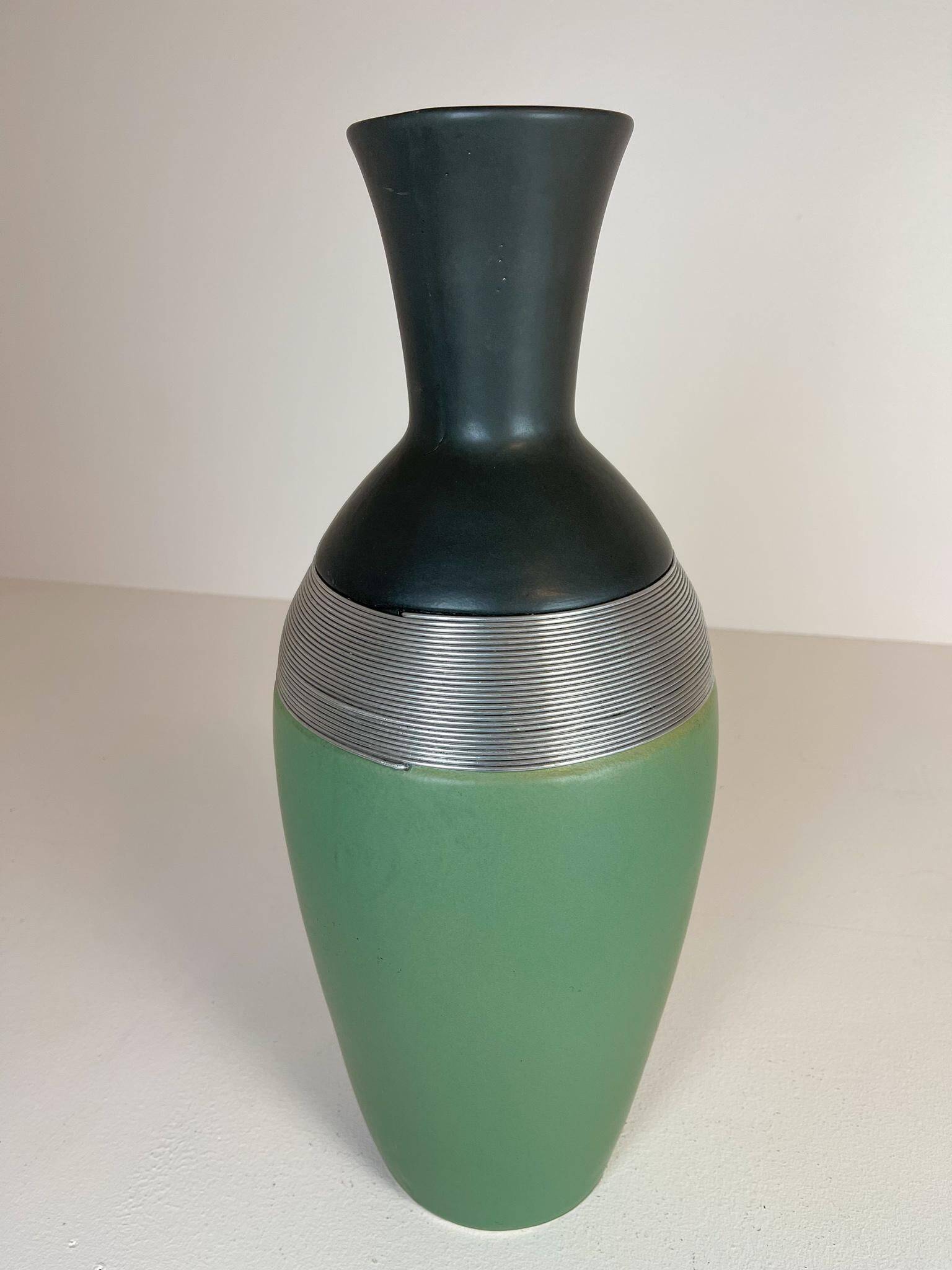Large Art Deco style pedestal vase, Sweden, 1970s