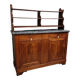 Saint Hubert buffet with shelves, Restoration period, in mahogany, circa 1820