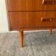 Danish teak chiffonier chest of drawers with 5 drawers