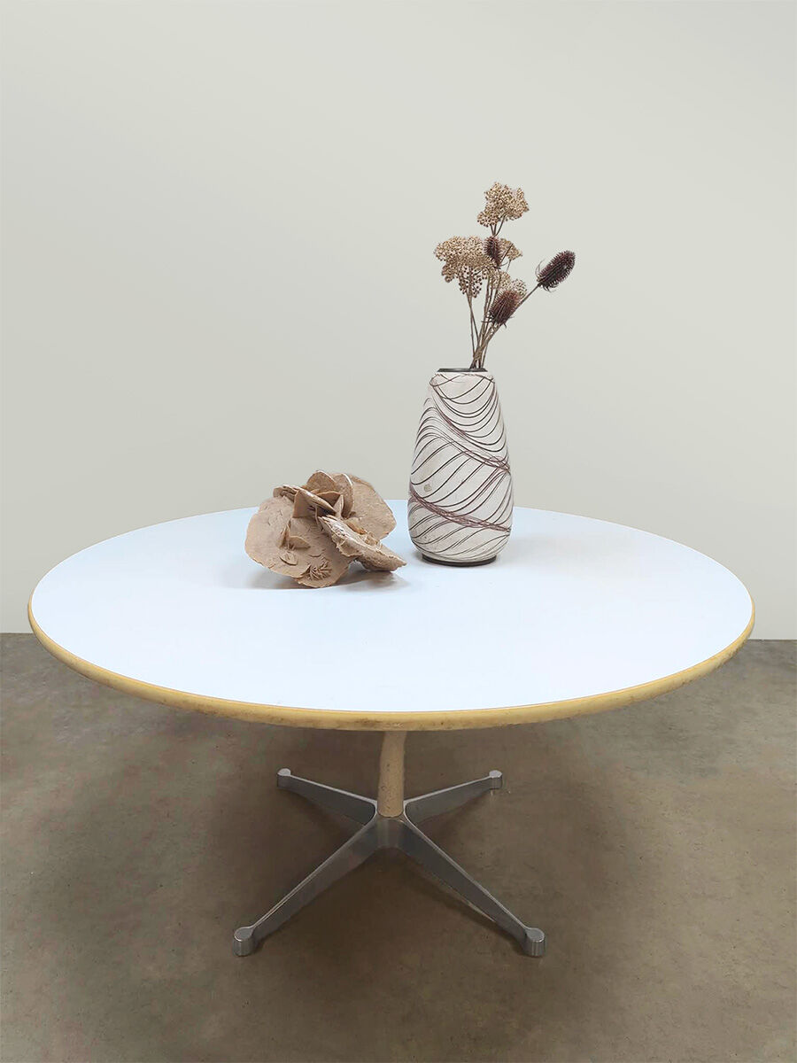 Ensemble de salle à manger de chaises en fibre de verre vintage La Fonda Charles & Ray Eames Herman Miller
