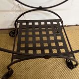 Wrought iron service trolley