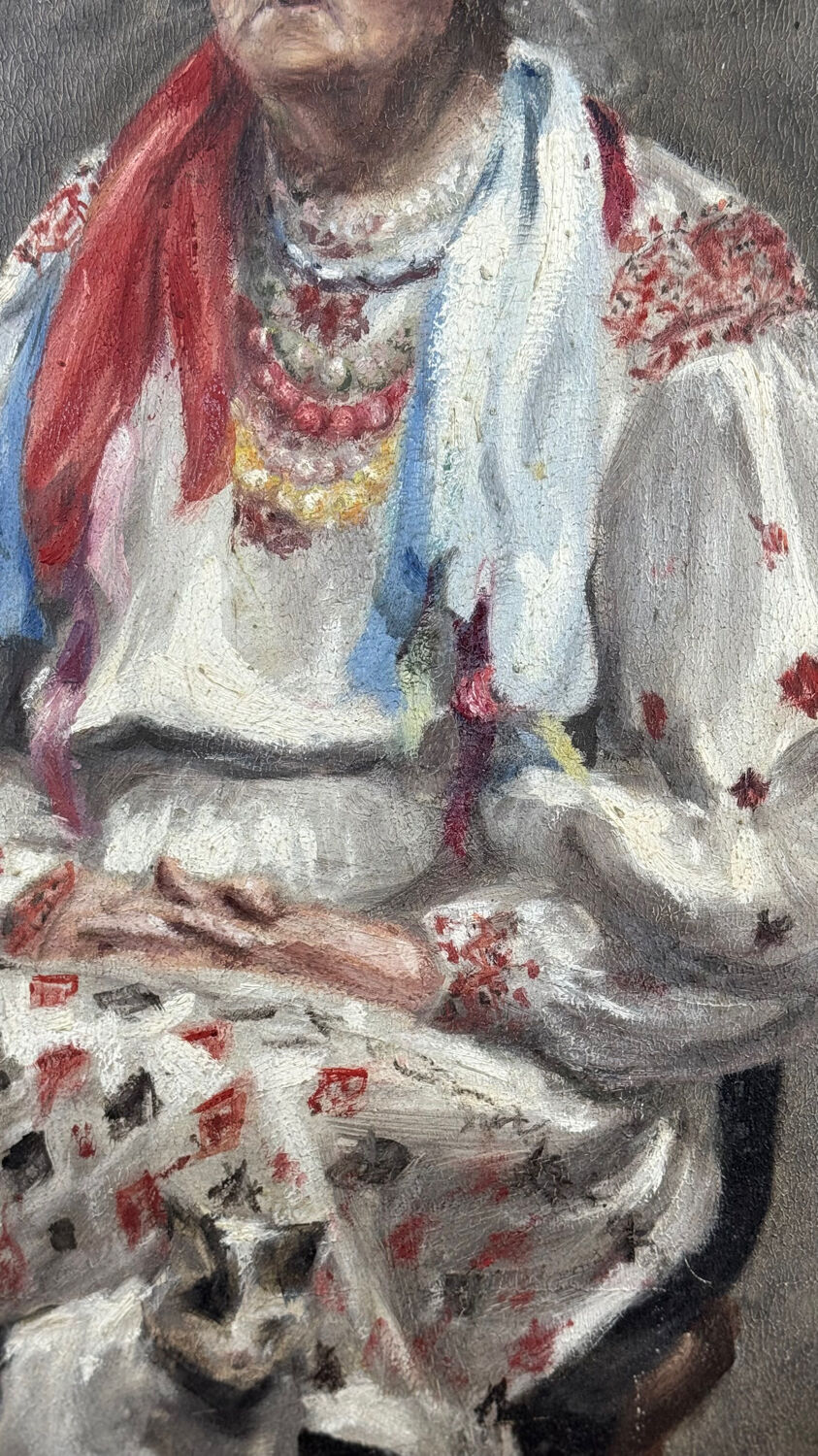 Portrait de femme en costume traditionnel, XXe