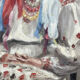 Portrait de femme en costume traditionnel, XXe