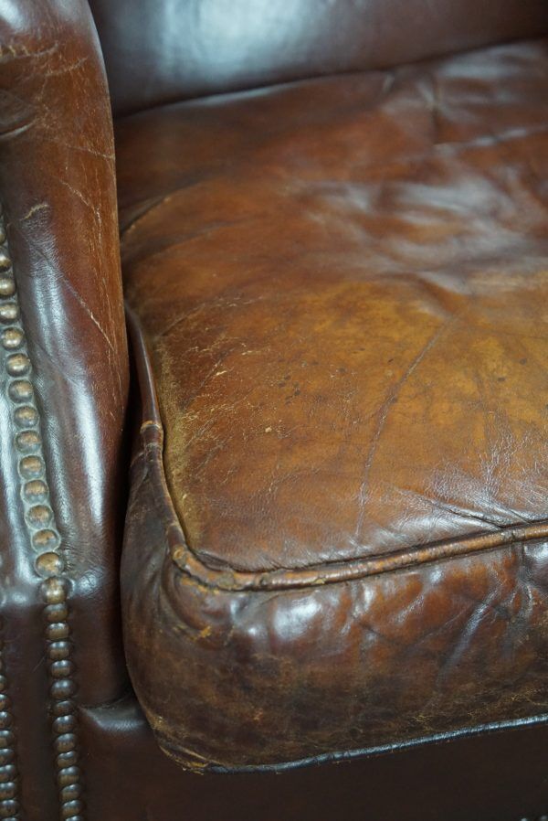 Set of two sheepskin armchairs