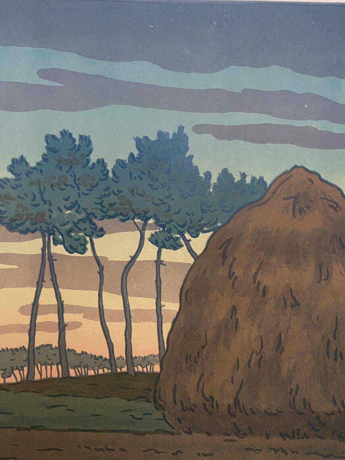 Lithograph by Henri Rivière Le Crépuscule
