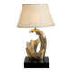 Living room lamp in golden brass