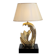 Living room lamp in golden brass