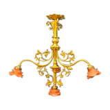 Golden antique bronze chandelier