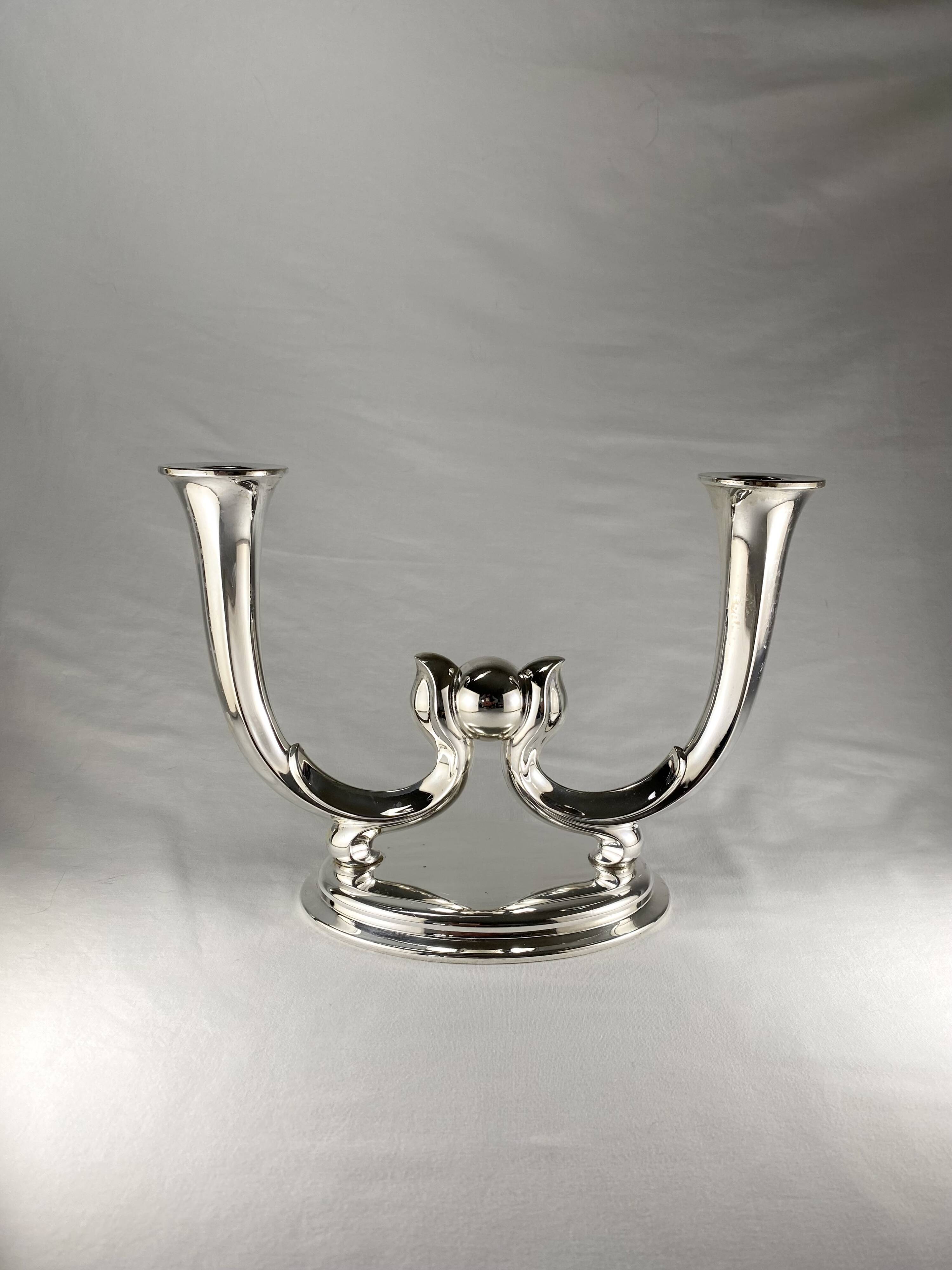 Bougeoir Art Déco WMF - Candelabra - Silver plated