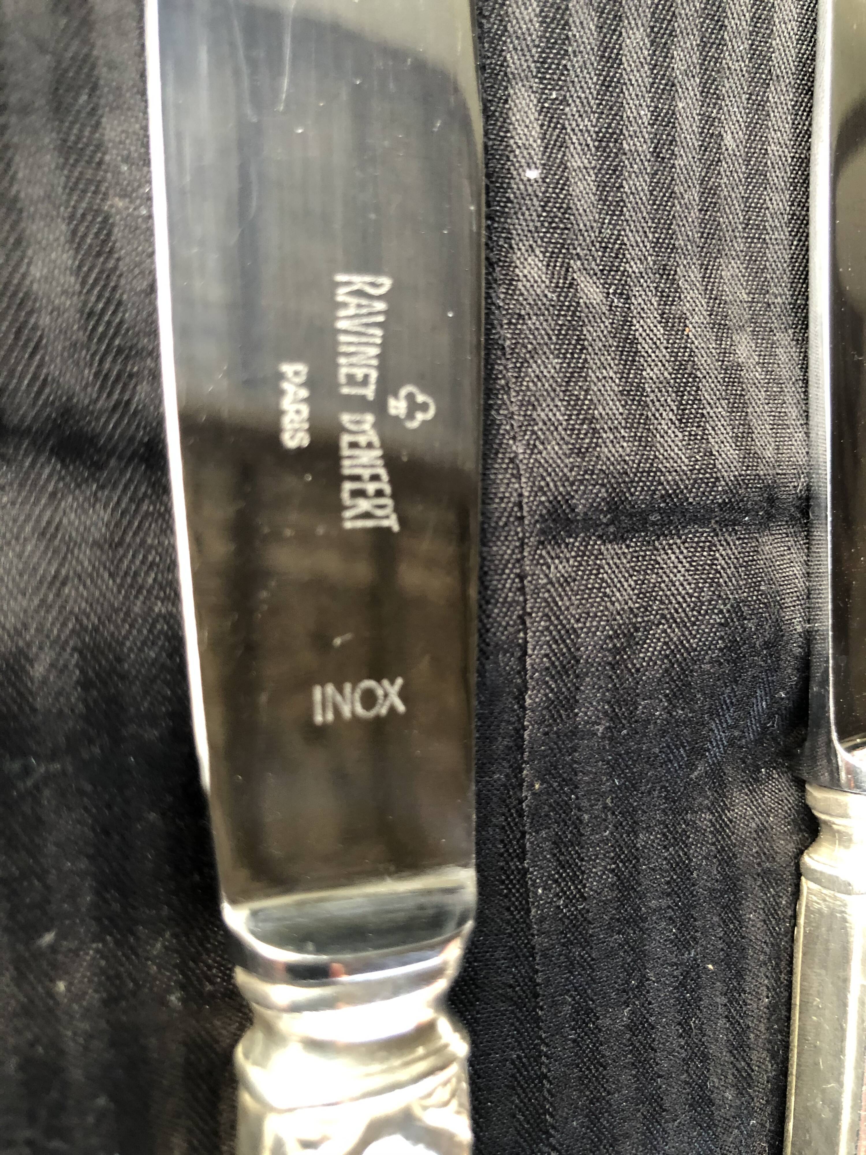 6 table knives Goldsmith Ravinet d'Enfert