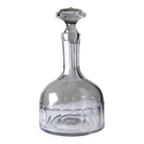 Antique wine decanter, faceted cut crystal