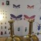 Vintage candlesticks with gilded brass pushers