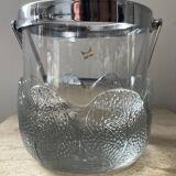 Crystal ice bucket from Lacs Italy 1970s