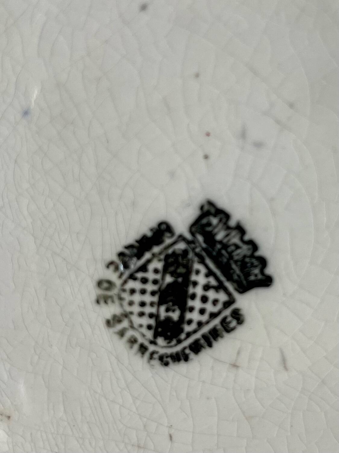 Antique coffee maker from Sarreguemines