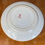 Plat ancien en porcelaine de Hiens, terre de fer