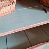 Buffet low blue patinated raw tray