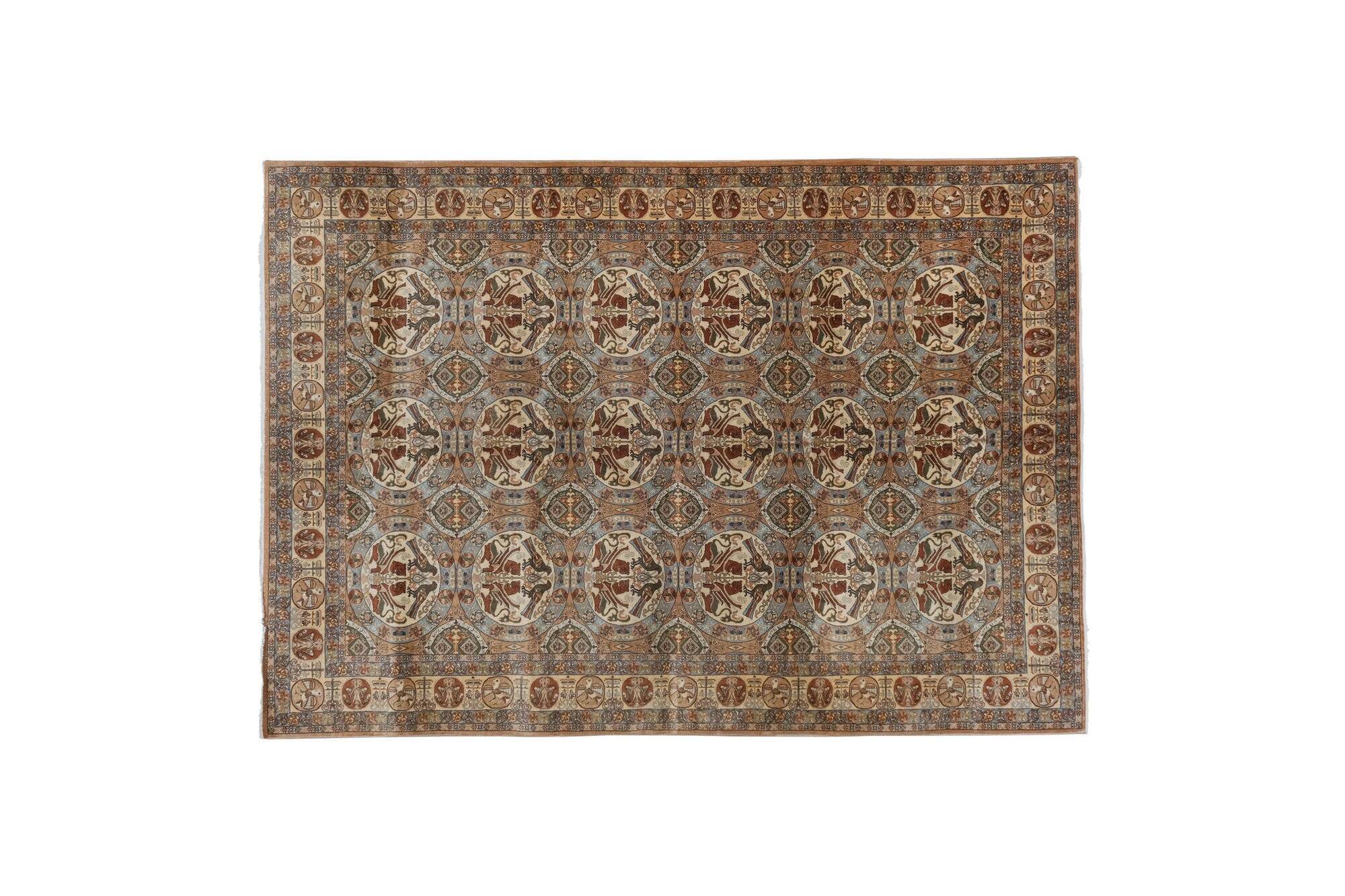 Vintage Turkish Oushak rug 200x282 cm