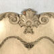 Tête de lit en bois laqué crème de style rococo, milieu XXe
