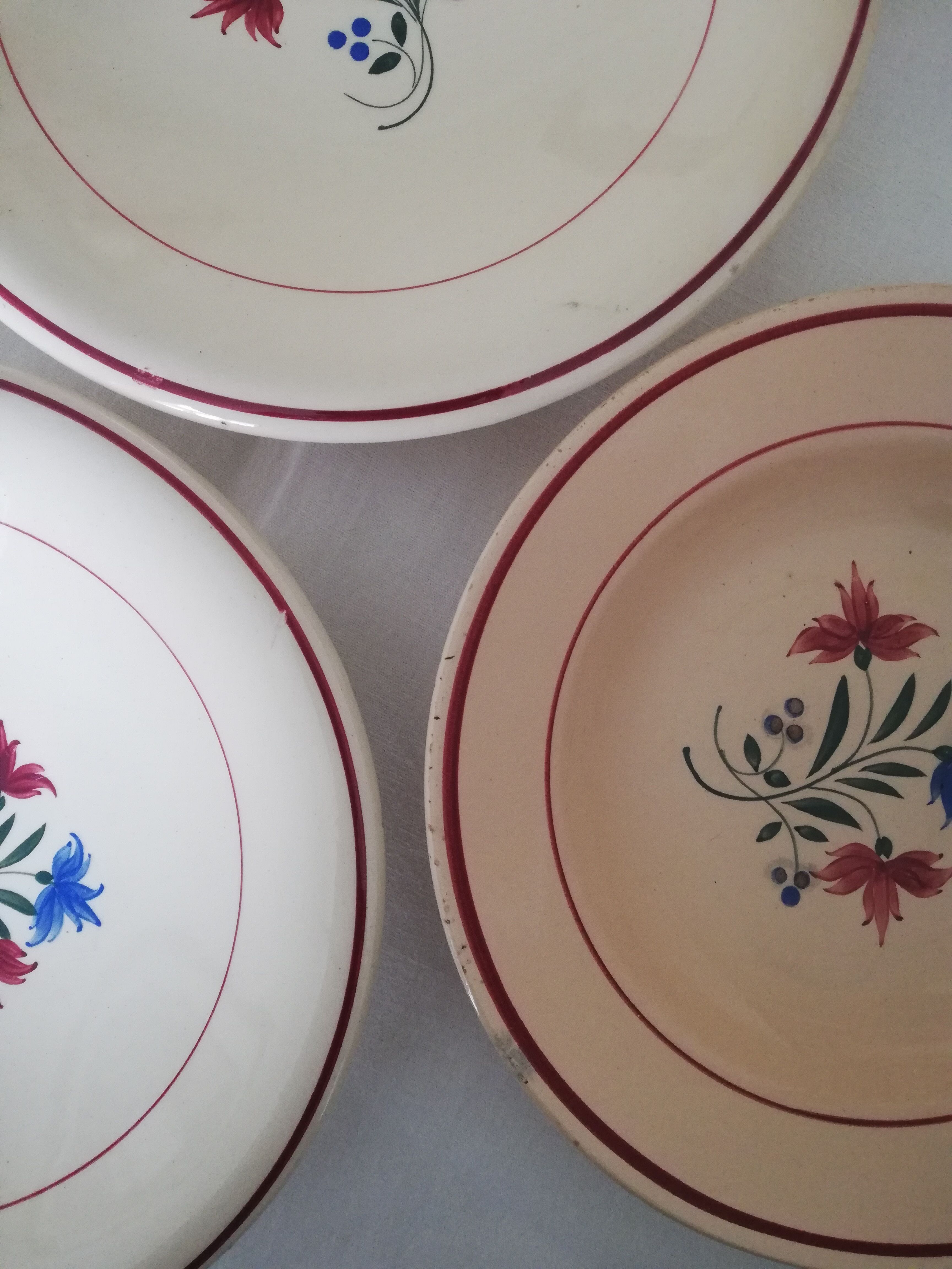 Vintage Luneville K&G plates