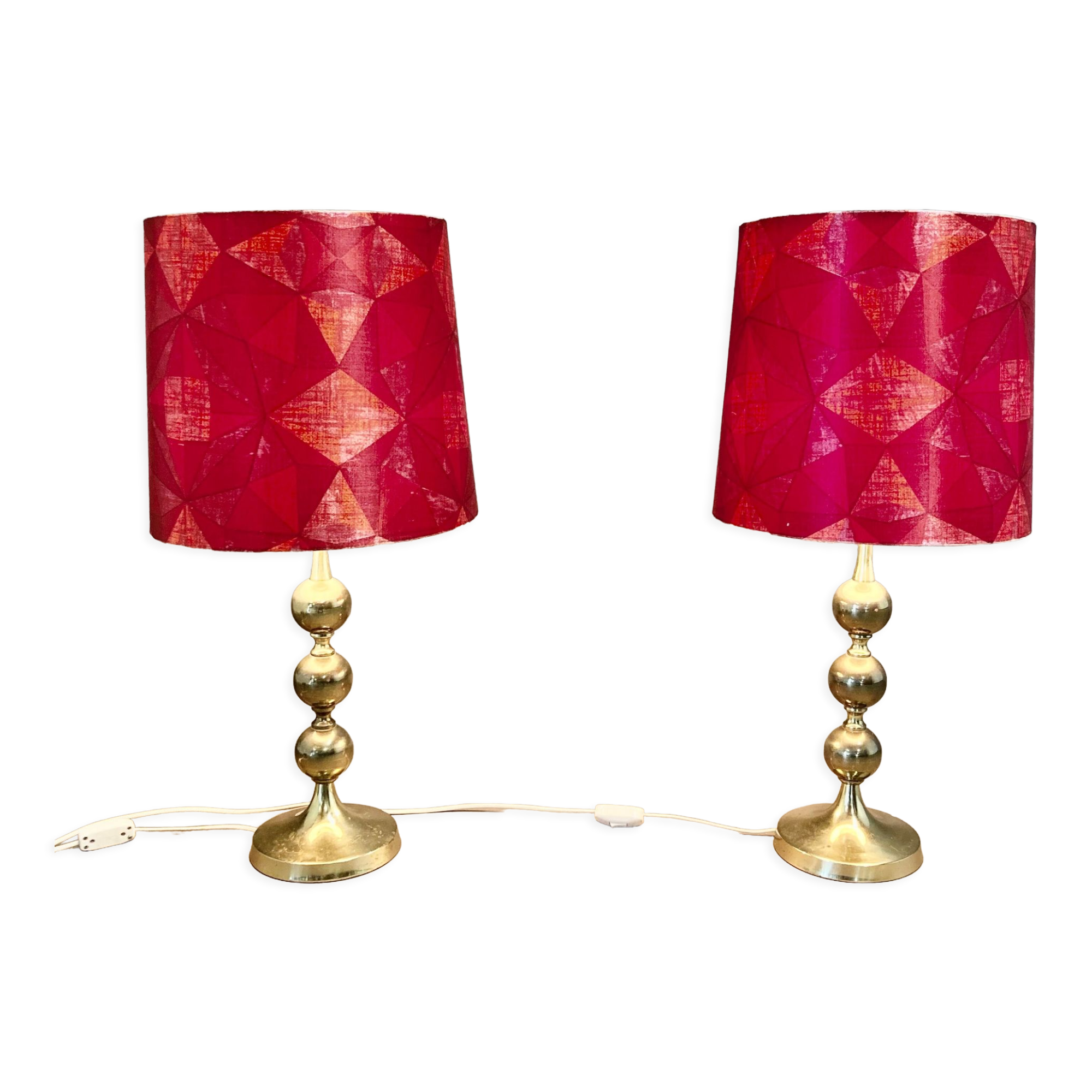 Pair of lamps scandinavian design 1950
