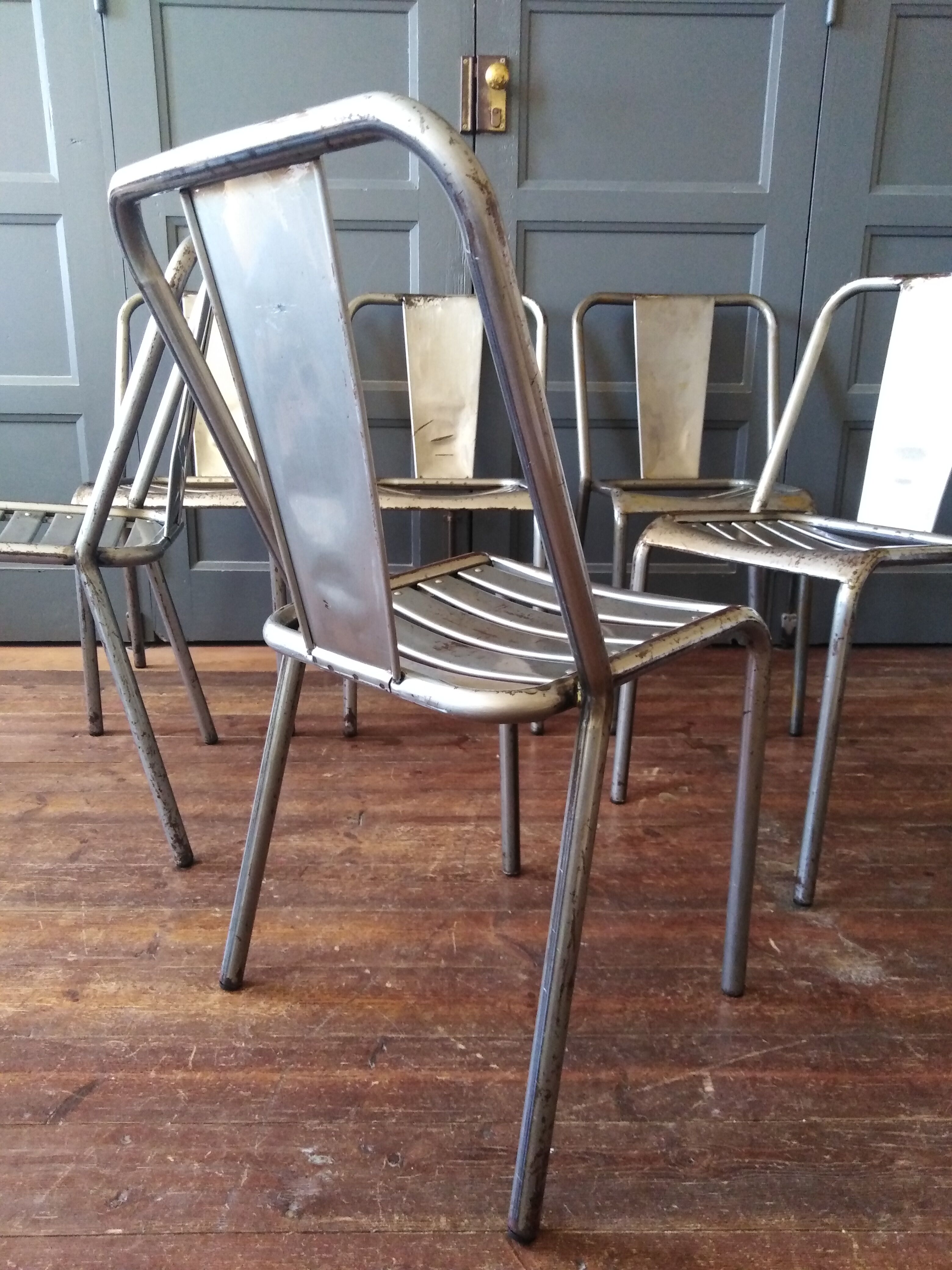 6 Tolix bistro chairs