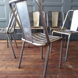 6 Tolix bistro chairs